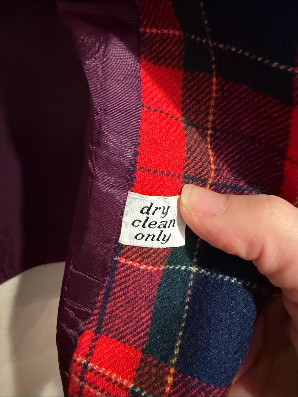 Pendleton Classic Red Plaid Wool Blazer, Preppy College, size 14 - Picture 7 of 8